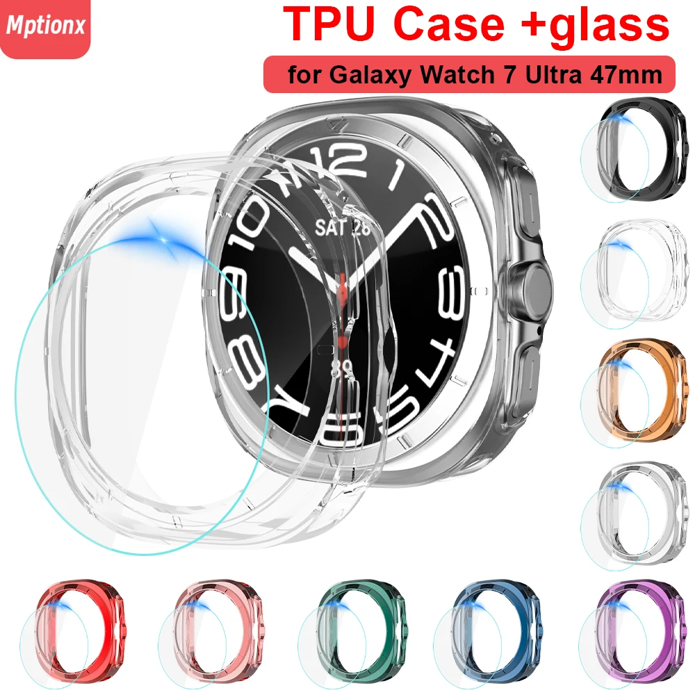Watch Case Bumper - Glass+Cover for Samsung Galaxy Watch 7