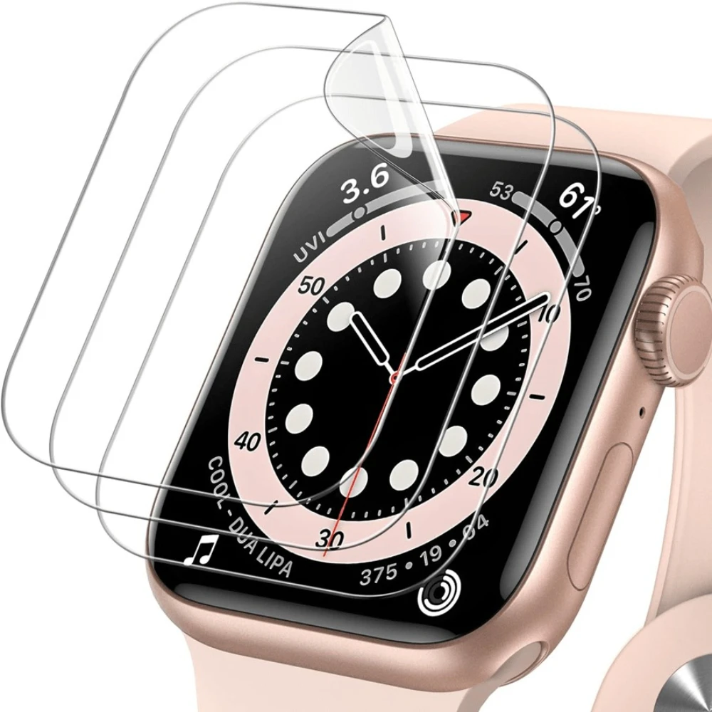 Watch Case Bumper - 3PCS Hydrogel Film for Apple Watch