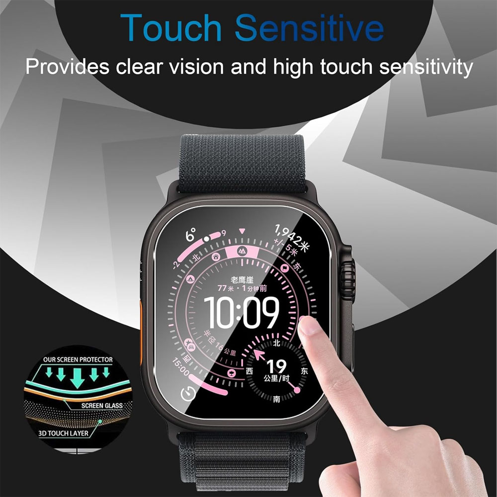Tempered Glass For Apple Watch - Watch Case Bumper recension och pris