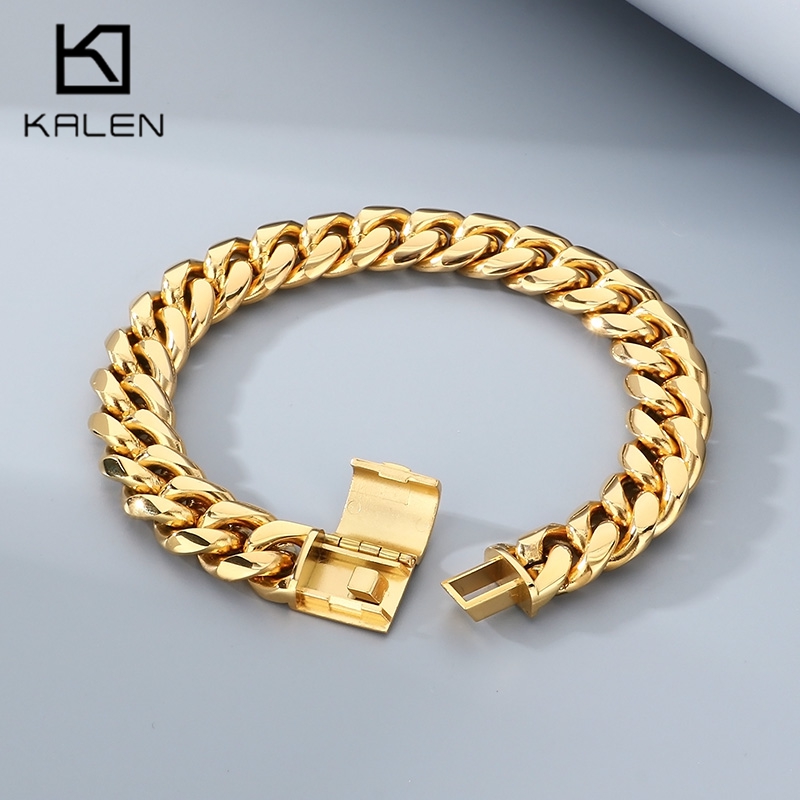 KALEN 12/15mm Miami Cuban Link - Ceramic Link Bracelet recension och pris
