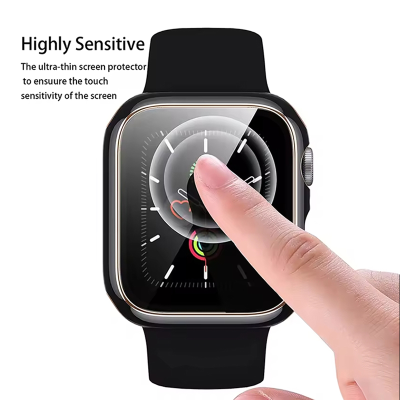 Tempered Glass+Cover For Apple - Watch Case Bumper recension och pris