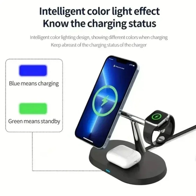 3 In 1 Opansten Magnetic Wirel - Wireless Charger Watch recension och pris