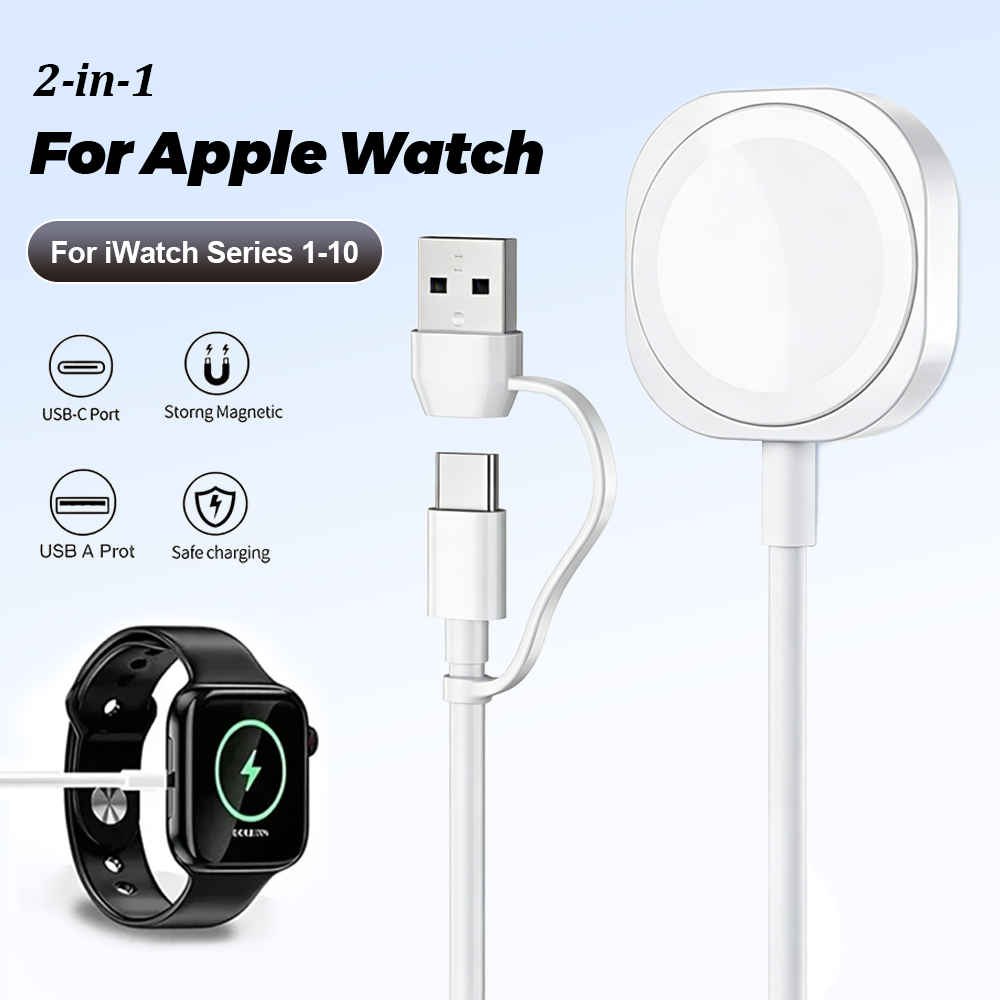 2 in 1 Magnetic Wireless USB A - Wireless Charger Watch recension och pris