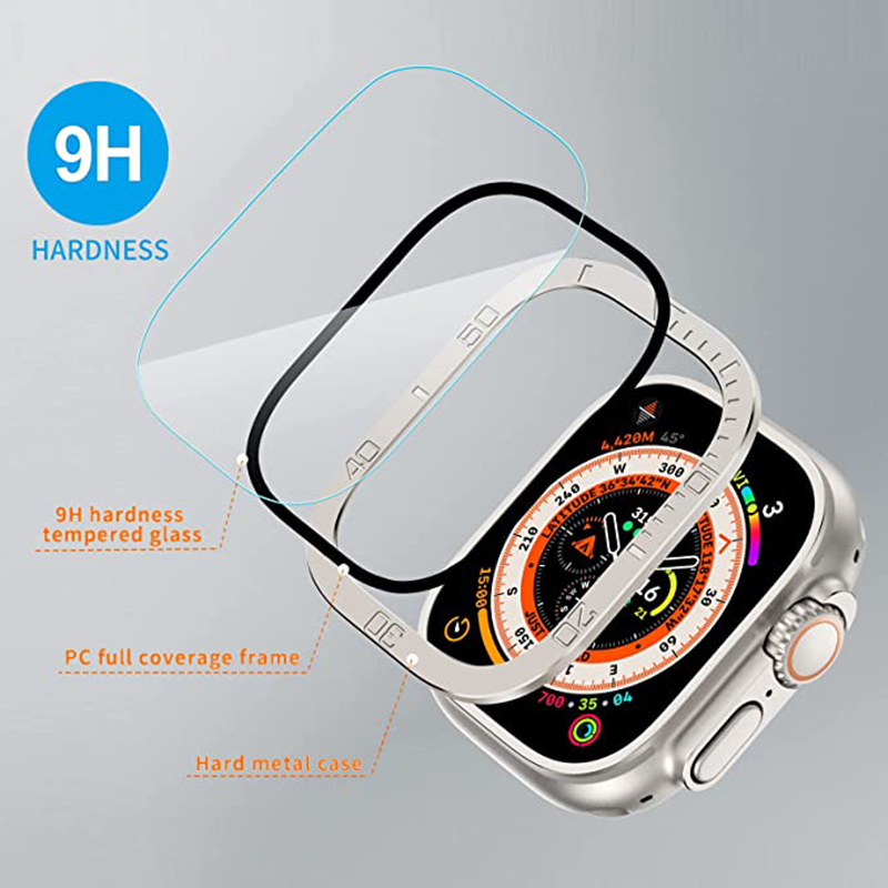 Tempered Glass for Apple Watch - Watch Case Bumper recension och pris