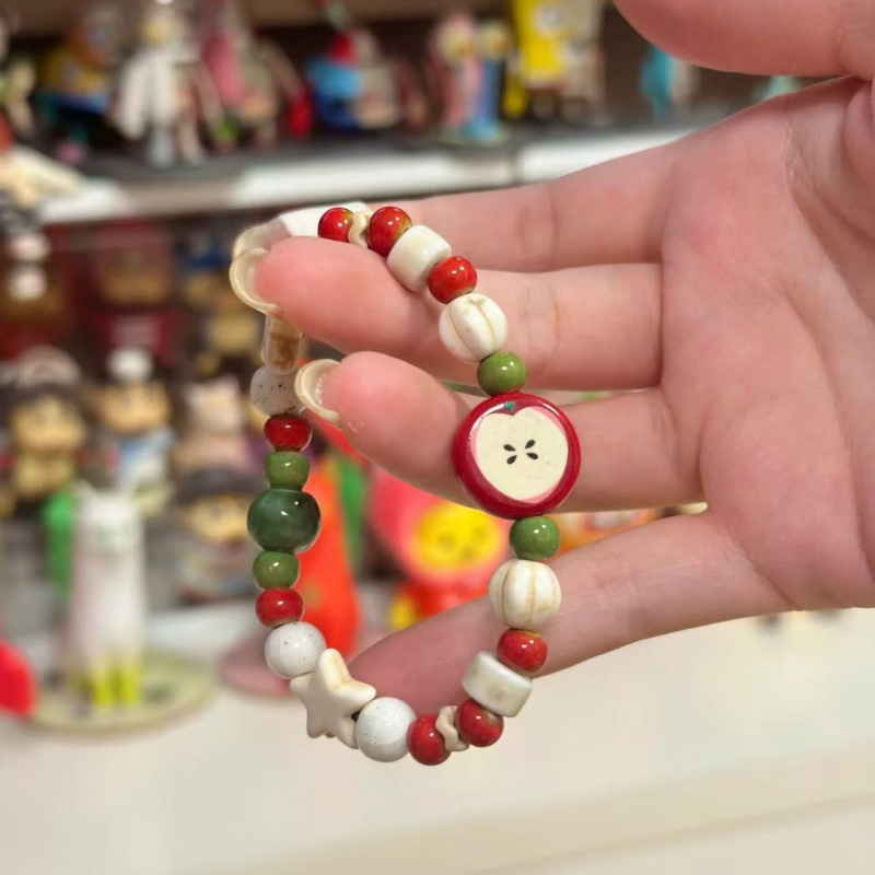 Retro Imitation Apple Ceramic  - Ceramic Link Bracelet recension och pris