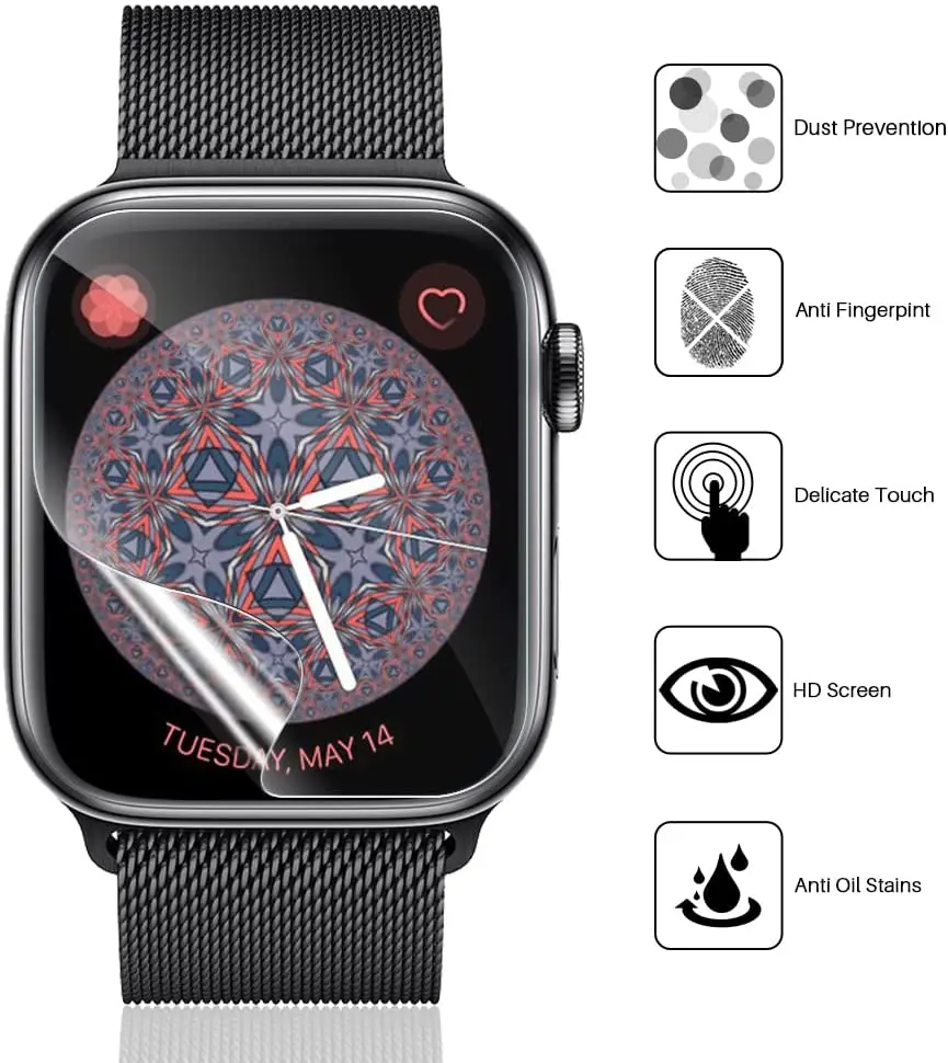 Screen Protector for Apple Wat - Watch Case Bumper recension och pris