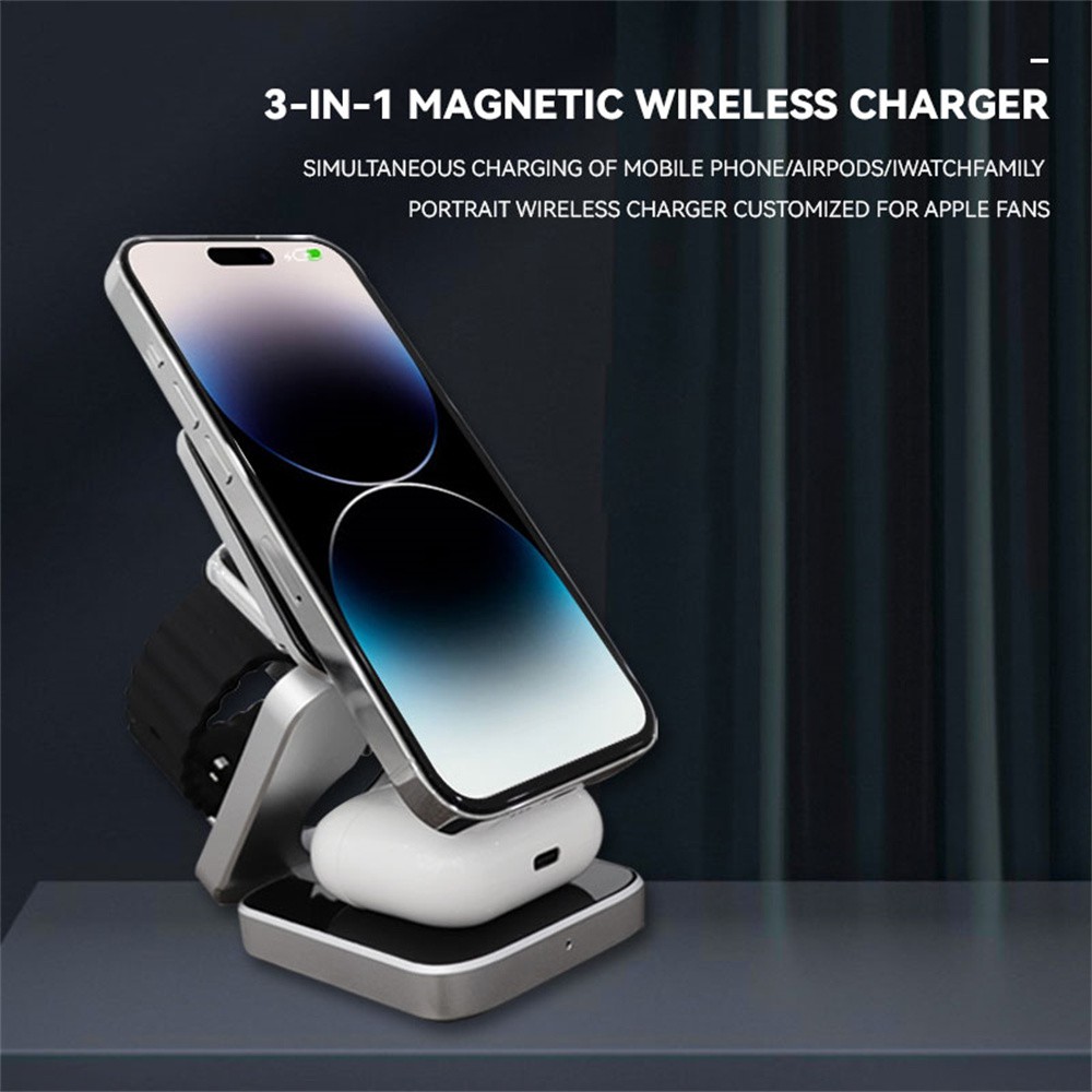 Foldable Magnetic Wireless Cha - Wireless Charger Watch recension och pris