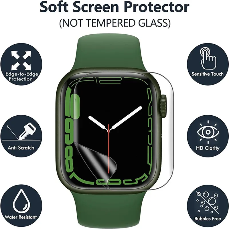 3PCS Hydrogel Film for Apple W - Watch Case Bumper recension och pris