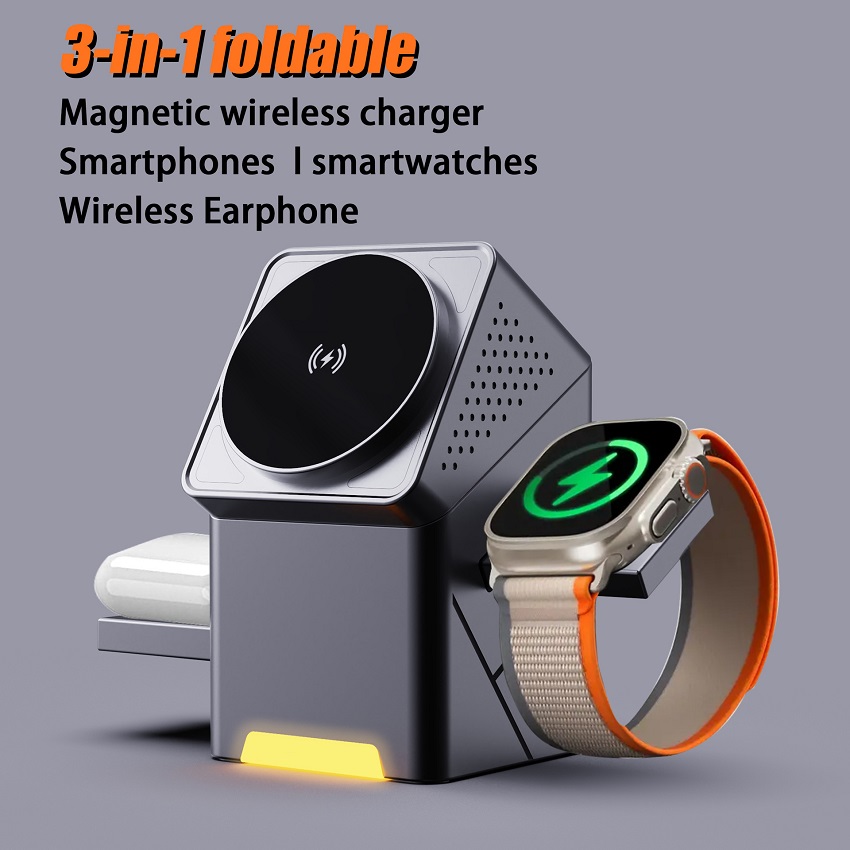 3 in 1 Magnetic Wireless Charg - Wireless Charger Watch recension och pris